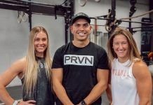 Brooke Wells junto a Shane Orr y Tia-Clair Toomey