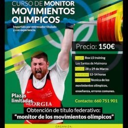 Cartel curso monitor olimpico ls training