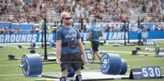 Patrick vellner realizando el WOD CrossFit Total en los CrossFit Games 2018