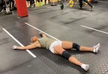 Sara Sigmundsdóttir en la fase uno de los CrossFit Games 2020