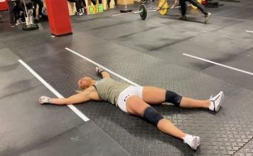 Sara Sigmundsdóttir en la fase uno de los CrossFit Games 2020