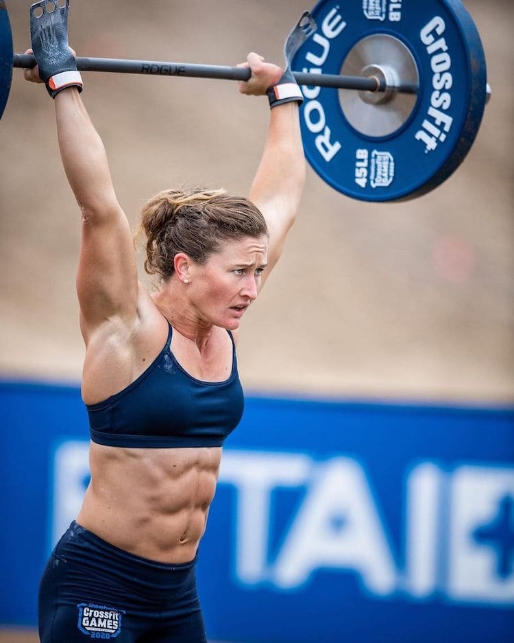 Tia-Clair Toomey en el primer WOD de los CrossFit Games 2020