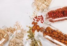 botes con legumbres en alimentos crossfit