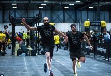 atletas llegando a la meta en hyrox madrid 2021