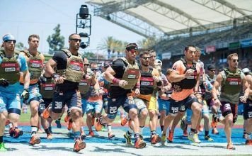 atletas crossfit games realizando endurance wod