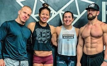 Atletas integrantes del equipo de crossfit mayhem freedom 2020