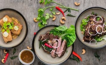 platos comida con carne para dieta flexible