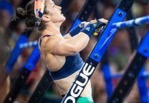 kari pearce realizando dominada wod mary crossfit games 2019