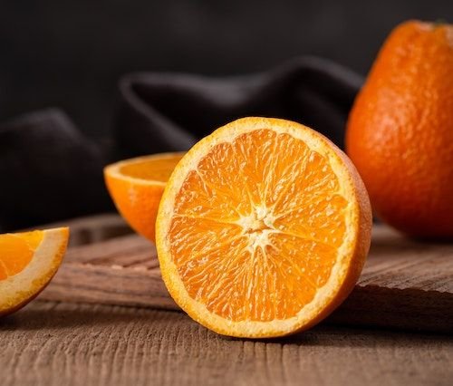 naranja rica en fibra