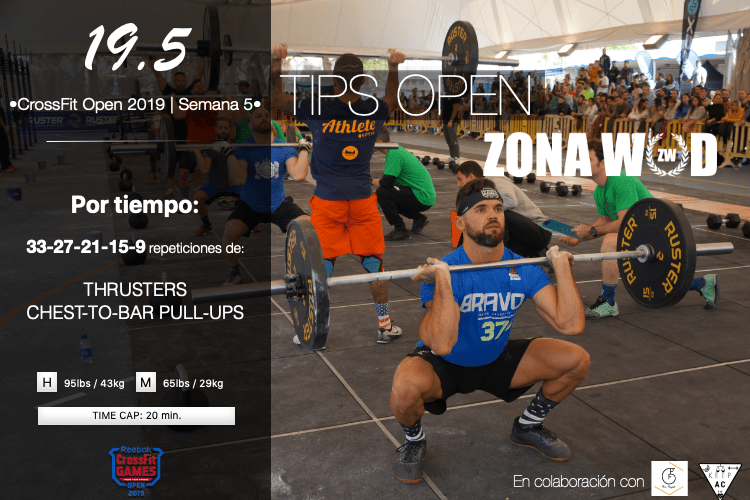 Cobertizo jaula Frente CrossFit Open 19.5 | Táctica final - ZONA WOD