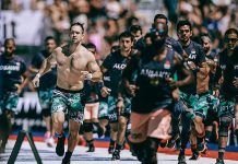 Atletas disputando los Crossfit Games