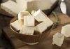 trozos de tofu como alimento con proteina vegetal